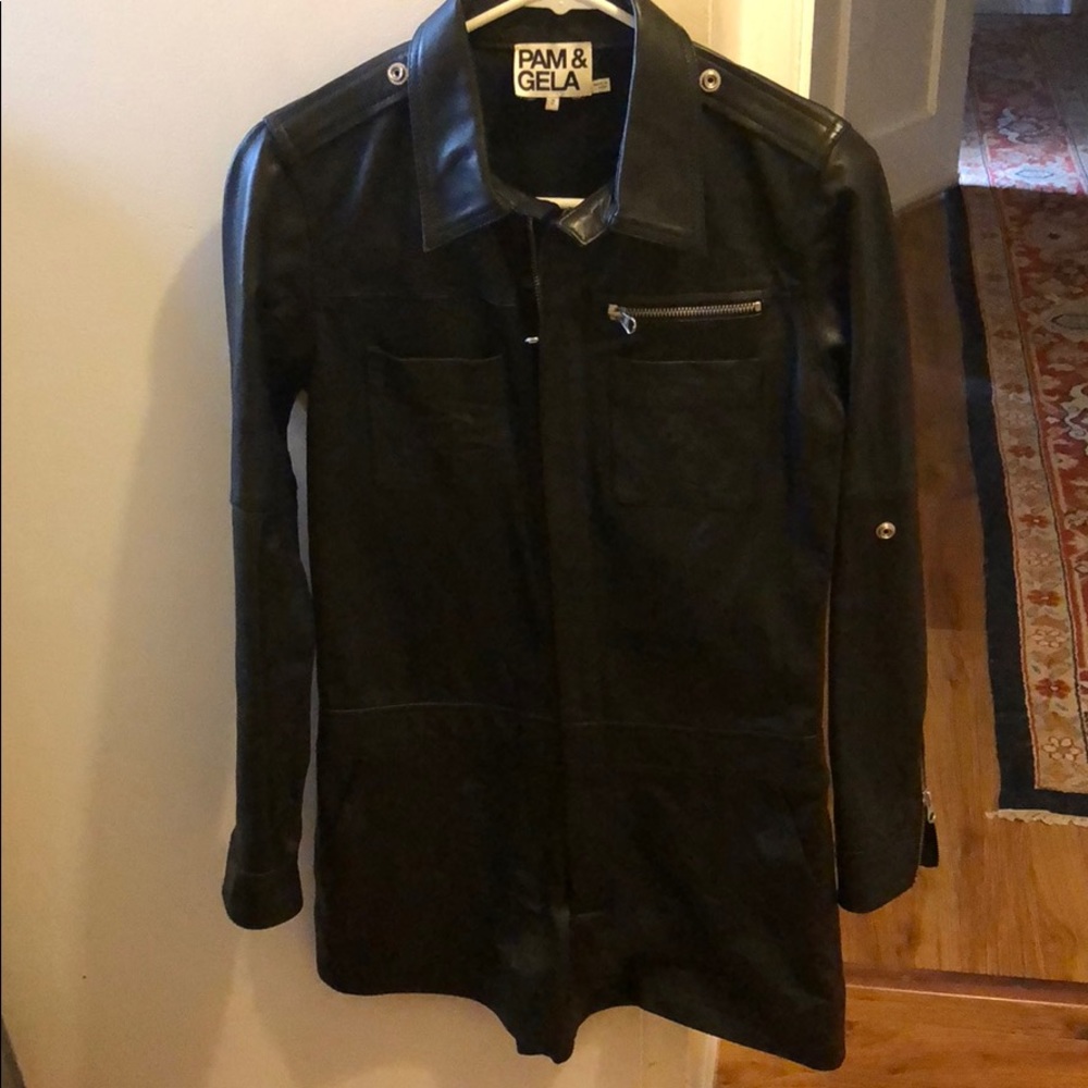 SUPER CUTE LEATHER ROMPER SHORTS!